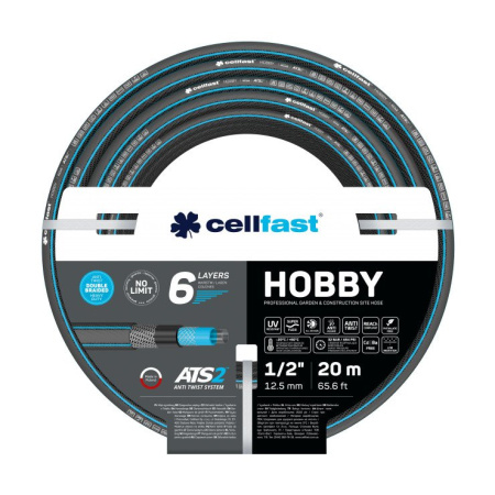 Шланг Cellfast HOBBY 1/2" 20 м 6 слоев 16-202