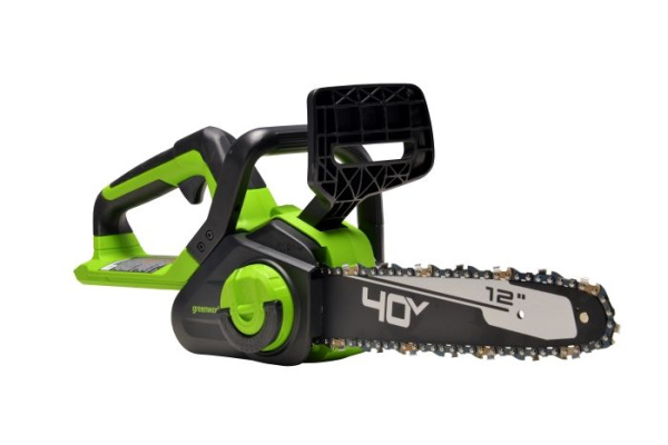Цепная пила аккумуляторная Greenworks 40V G40CS30IIK2 (1xАКБ 2Ач и ЗУ) 30см  Цепные пилы