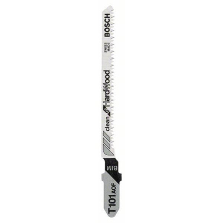 Пилка BOSCH для лобзика T 101 AOF Clean for Hard Wood (в упаковке 5 шт.)