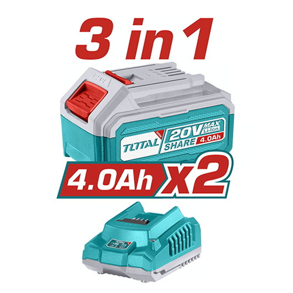 Набор аккумуляторного инструмента TOTAL TOSLI241198 TOSLI241198