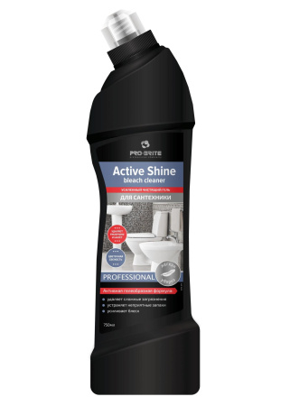 Усиленный чистящий гель для сантехники Pro-Brite Active Shine bleach cleaner