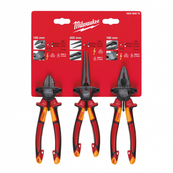VDE 3 Piece Plier Set 4932464575