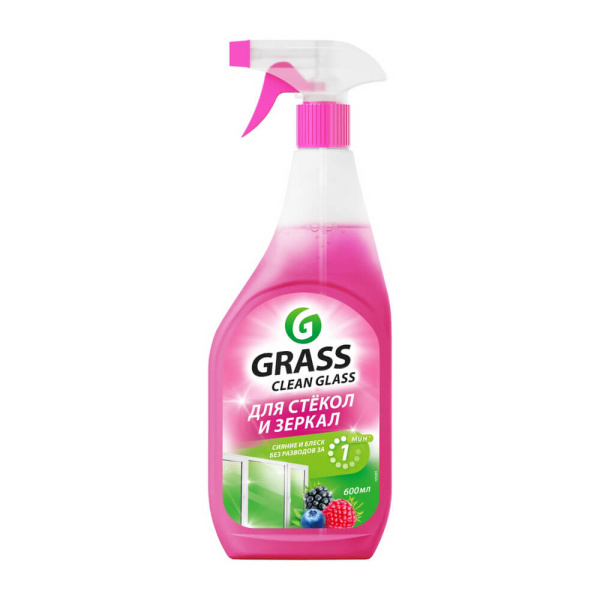 Очиститель стекол и зеркал Grass Clean Glass лесные ягоды, 600 мл 125241
