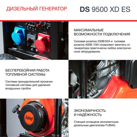 Генератор дизельный FUBAG DS 9500 XD ES 646240