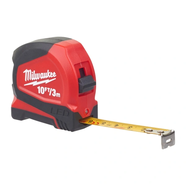 Рулетка Milwaukee LED с подсветкой 3м-10фт / ширина 16 мм (замена для 48226601) 48226602