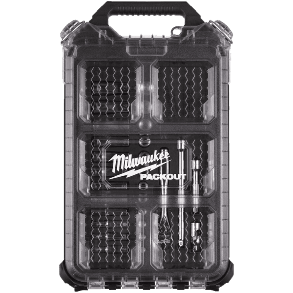 Набор головок Milwaukee метрических с трещоткой 1/4" в органайзере PACKOUT 4932478812 Набор головок Milwaukee метрических с трещоткой 1/4" в органайзере PACKOUT 4932478812