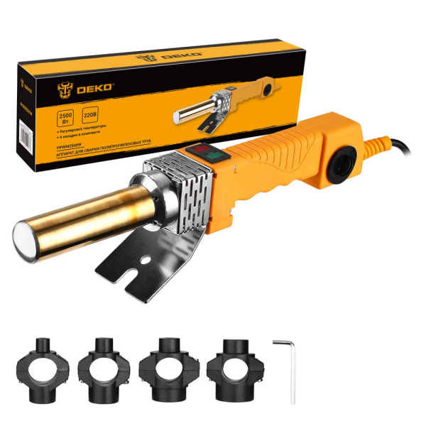 Паяльник для полипропиленовых труб DEKO PPWM2500W (кейс) 063-4248