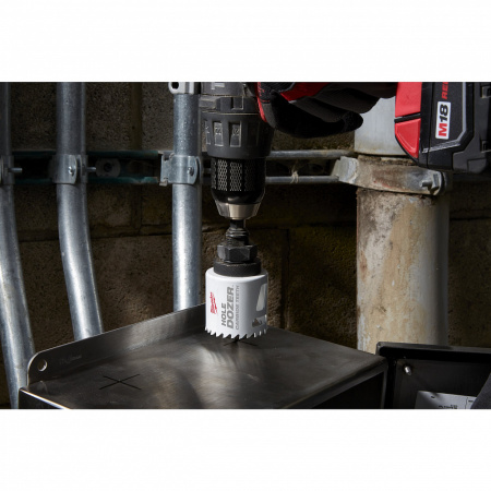 Коронка биметаллическая Milwaukee с твердосплавными зубьями HOLE DOZER CARBID 41 мм 49560746