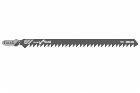 Пилка BOSCH для лобзика T 344 D Speed for Wood (в упаковке 3 шт.)