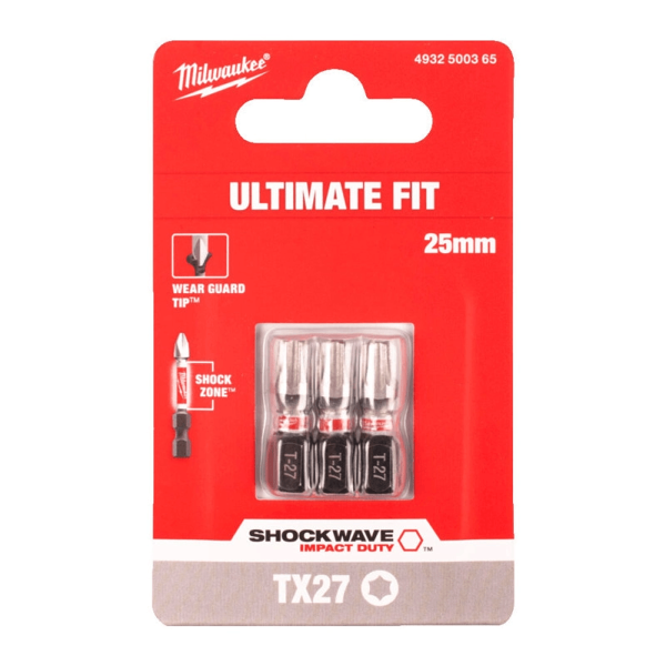 Насадка Milwaukee SHOCKWAVE TX27 25мм (3шт) 4932500365