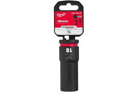 Головка ударная удлиненная Milwaukee ShW 18 мм 1/2" 4932480336