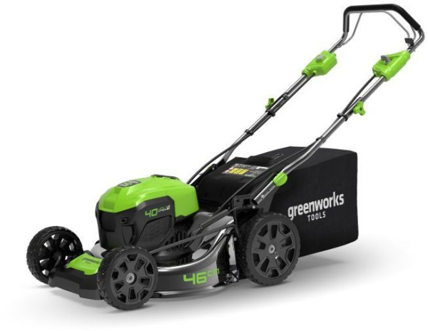 Газонокосилка аккумуляторная GreenWorks GD40LM46SPK4 2506807UB Газонокосилки и сенокосилки