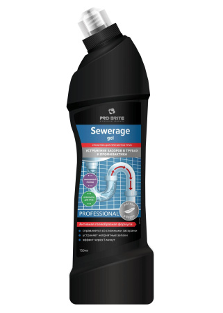 Усиленный гель для прочистки труб Pro-Brite Sewerage gel