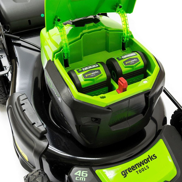 Газонокосилка аккумуляторная GreenWorks GD40LM46SPK4 2506807UB Газонокосилки и сенокосилки