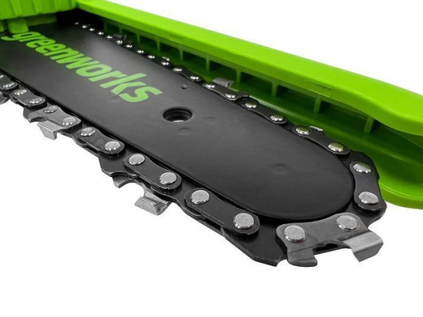 Цепная мини пила аккумуляторная Greenworks 24V GD24CSMNX (1хАКБ 2Ач и ЗУ) 15см 2008707UA Цепные пилы