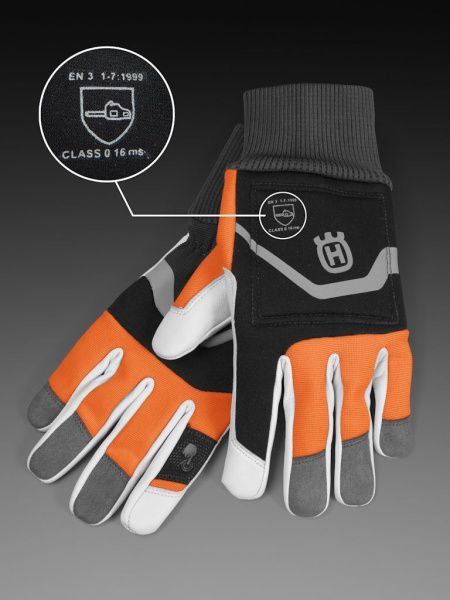 Перчатки Husqvarna Functional 16 Class 0 с защитой от порезов р.8 599 65 16-08 Рабочие перчатки
