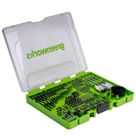 Набор сверл, бит и коронок Greenworks (90 шт) в кейсе 2944607