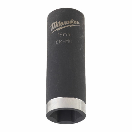 Ударная головка удлиненная 15 mm 3/8" impact socket - long Milwaukee 4932478027