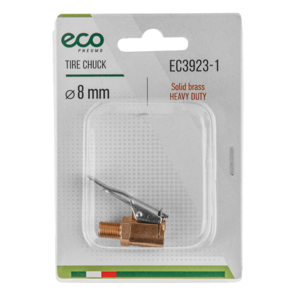 Наконечник для подкачки шин (резьба 8 мм, латунь) ECO EC3923-1