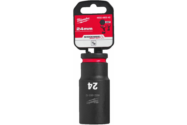 Головка ударная удлиненная Milwaukee ShW 24 мм 1/2" 4932480342