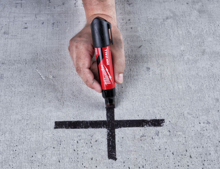 Маркер Milwaukee INKZALL™ для стройплощадки супер-большой XL черный 4932471558