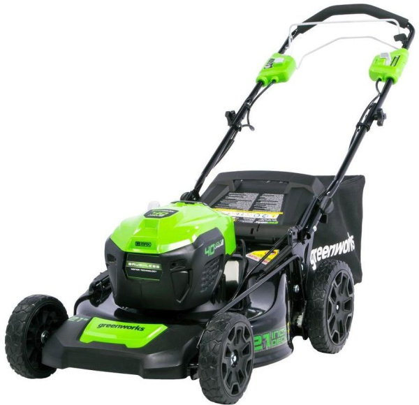 Газонокосилка аккумуляторная GreenWorks GD40LM46SPK4 2506807UB Газонокосилки и сенокосилки