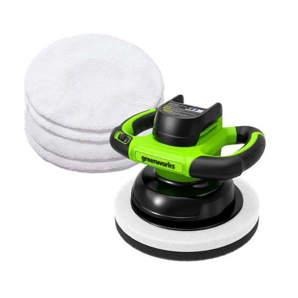 Полировальная машина аккумуляторная Greenworks G24BU10 (без АКБ и ЗУ) 3502107 Полировальная машина аккумуляторная Greenworks G24BU10 (без АКБ и ЗУ) 3502107