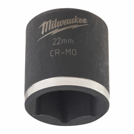 Ударная головка 22 mm 3/8" impact socket - short Milwaukee 4932478020