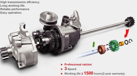 Газонокосилка Weibang WB537SC V 3IN1 PRO (53см/196см3/3 скорости/выброс 3в1/кардан) WB537SC V 3IN1 Газонокосилки и сенокосилки