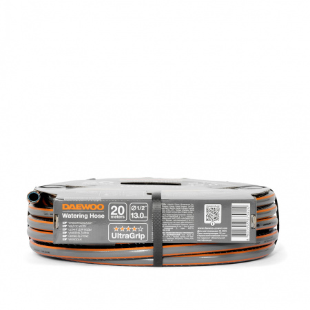 Шланг поливочный 1/2 " (13мм) DAEWOO UltraGrip 20 метров DWH 5113
