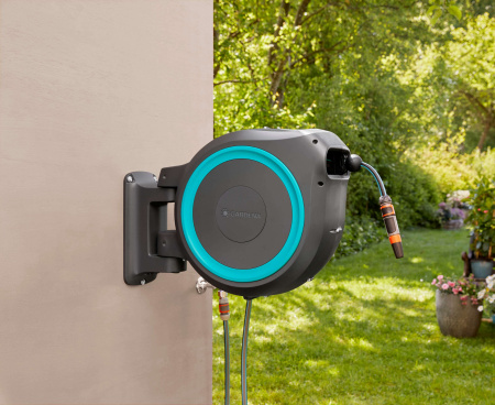 Катушка со шлангом настенная автоматическая Gardena Box RollUp L 18620-20A