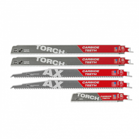 Наборы полотен Sawzall® SAWZALL Carbide 5pcs Demolition Set 49222206