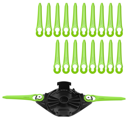 Комплект пластиковых ножей Greenworks (20шт.) с диском для моделей 24V/40V 2963607