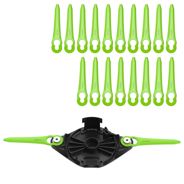 Комплект пластиковых ножей Greenworks (20шт.) с диском для моделей 24V/40V 2963607