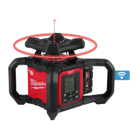 Аккумуляторный ротационный лазерный нивелир Milwaukee M18 RLOHV1200-501C 4933493204
