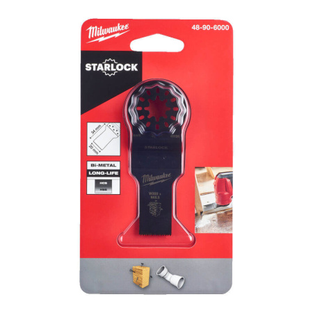 Полотно биметаллическое 20 мм по древесине с гвоздями Milwaukee 48906000