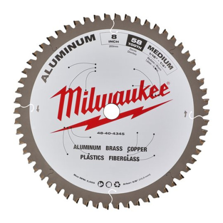 Пильный диск Milwaukee CSB P Alu 203x5/8x2.4x58 48404345