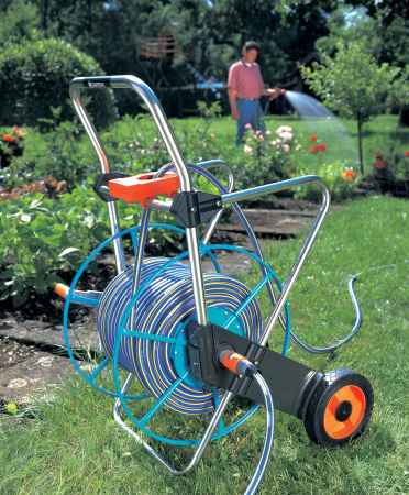Тележка для шланга Gardena с направляющей 100 02674-20