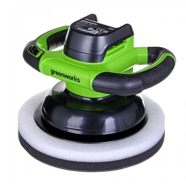 Полировальная машина аккумуляторная Greenworks G24BU10 (без АКБ и ЗУ) 3502107 Полировальная машина аккумуляторная Greenworks G24BU10 (без АКБ и ЗУ) 3502107