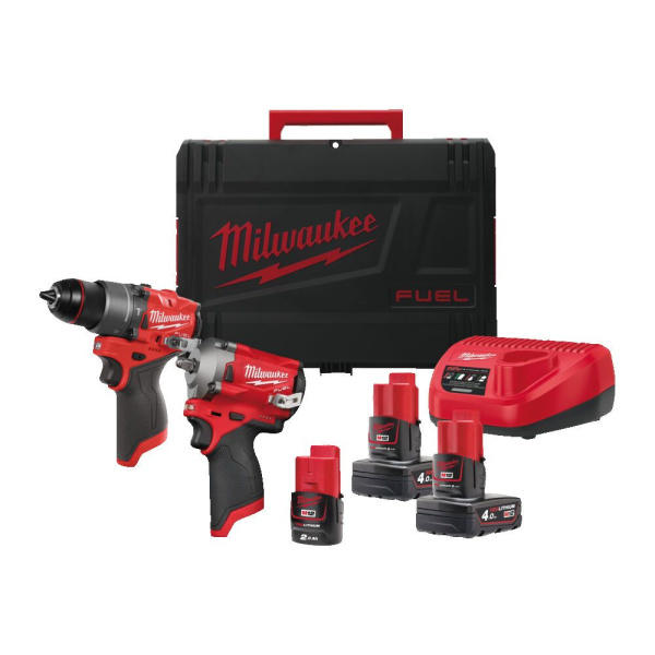 Набор аккумуляторных инструментов Milwaukee M12 FPP2H2-423X 4933481027