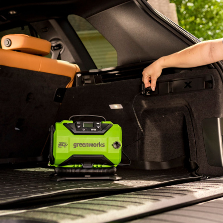 Компрессор автомобильный аккумуляторный Greenworks ACG301 24V/12V (без АКБ и ЗУ) 3400807