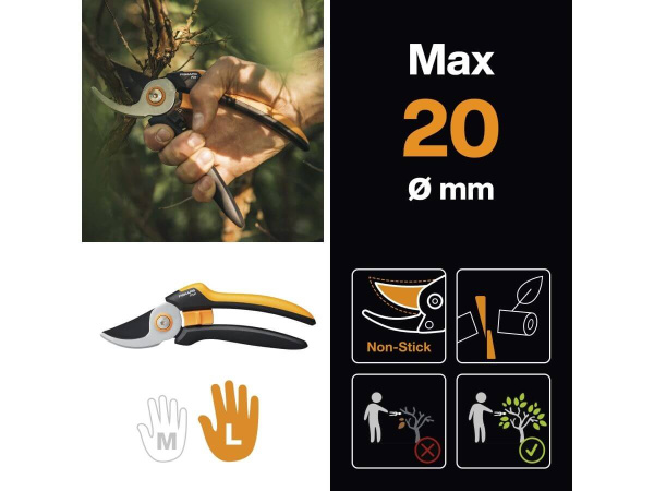 Секатор плоскостной FISKARS Solid P341 1057164