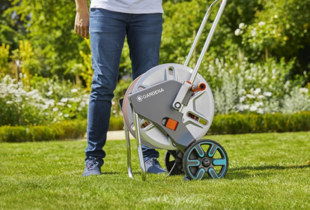 Тележка для шлангов металлическая AquaRoll M Gardena 18541-20