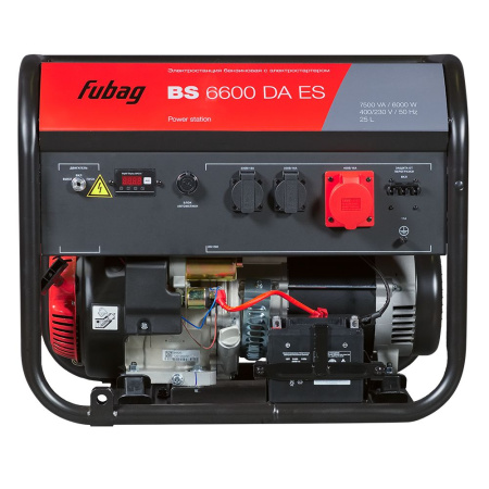 Генератор бензиновый FUBAG BS 6600 DA ES с электростартером и коннектором автоматики 641693