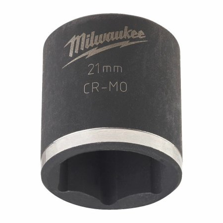 Ударная головка 21 mm 3/8" impact socket - short Milwaukee 4932478019