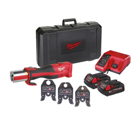 Аккумуляторный инструмент для обжима труб Milwaukee M18 BLHPT-202C Geberit Mapress Set 4933480903