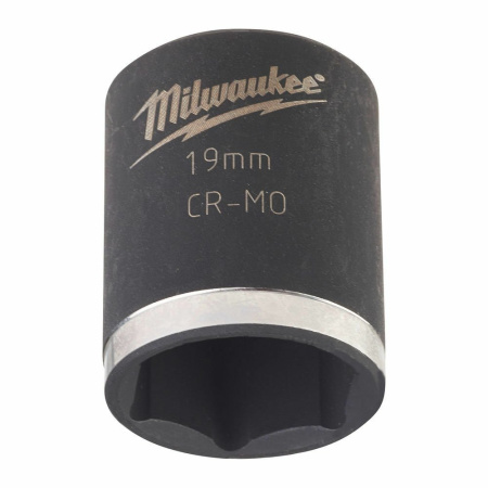 Ударная головка 19 mm 3/8" impact socket - short Milwaukee 4932478018