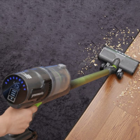 Пылесос вертикальный аккумуляторный Greenworks 24V G24SVK4 (1хАКБ 4Ач и ЗУ) 4700607UB