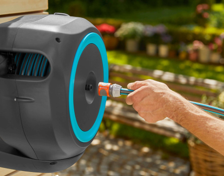 Катушка со шлангом настенная автоматическая Gardena Box RollUp S 18600-20
