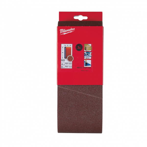 Шлифовальная лента - 100 х 560 мм 100 x 560 GR 60 - 3 pcs 4932312100